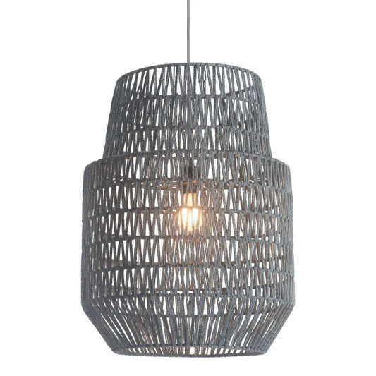 Gray Night Sky Zig Zag Ceiling Lamp - Homeroots - Flyclothing LLC