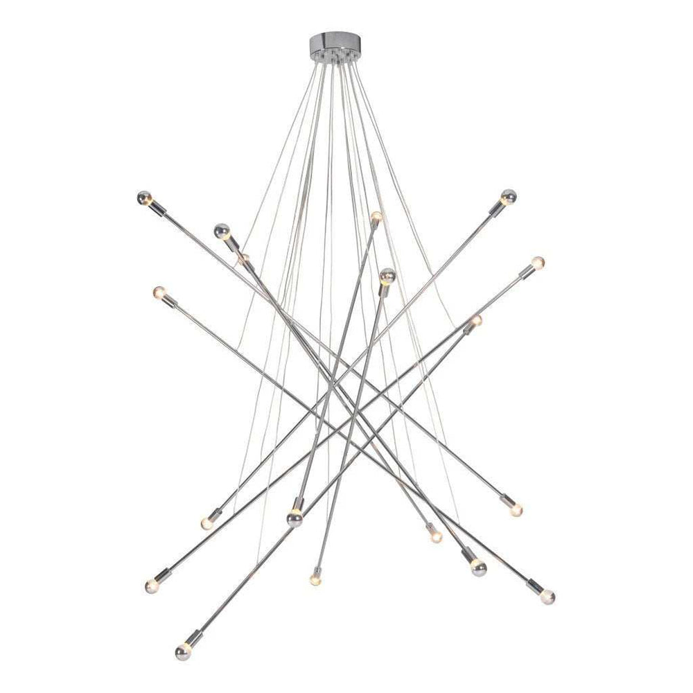 Intersected Ceiling Lamp Chrome - Homeroots - Flyclothing LLC