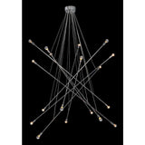 Intersected Ceiling Lamp Chrome - Homeroots - Flyclothing LLC
