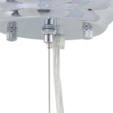 Silver Lantern Metal Chandelier With Silver Shades - Homeroots - Flyclothing LLC