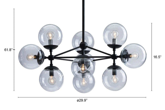 Abundant Ceiling Lamp Black - Homeroots - Flyclothing LLC