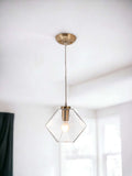 Gold Lantern Plastic Dimmable Ceiling Light With Clear Shades - Homeroots - Flyclothing LLC