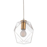Gold Lantern Plastic Dimmable Ceiling Light With Clear Shades - Homeroots - Flyclothing LLC