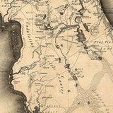 24" X 28" C1823 Early Map Of Florida Vintage Poster Wall Art - Homeroots - Flyclothing LLC