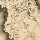 20" X 24" C1823 Early Map Of Florida Vintage Poster Wall Art - Homeroots - Flyclothing LLC