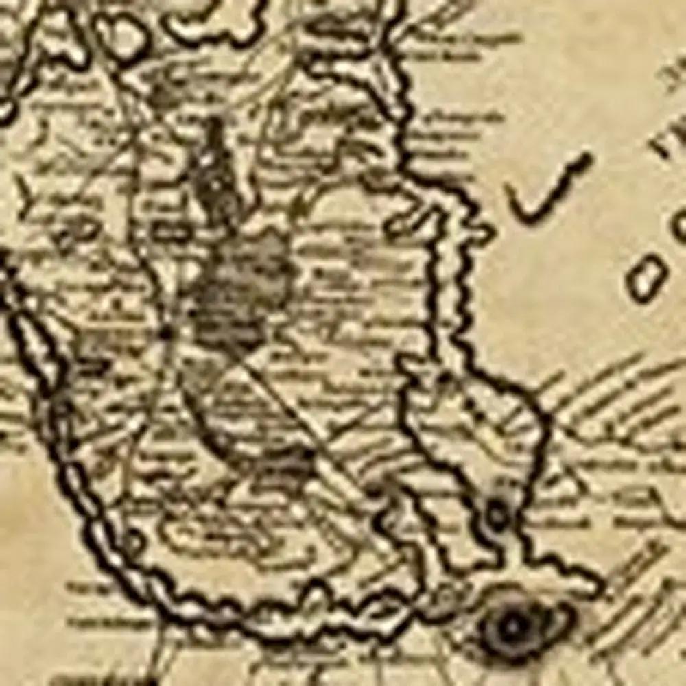 20" X 24" Vintage 1846 Map Of Mexico Wall Art - Homeroots - Flyclothing LLC