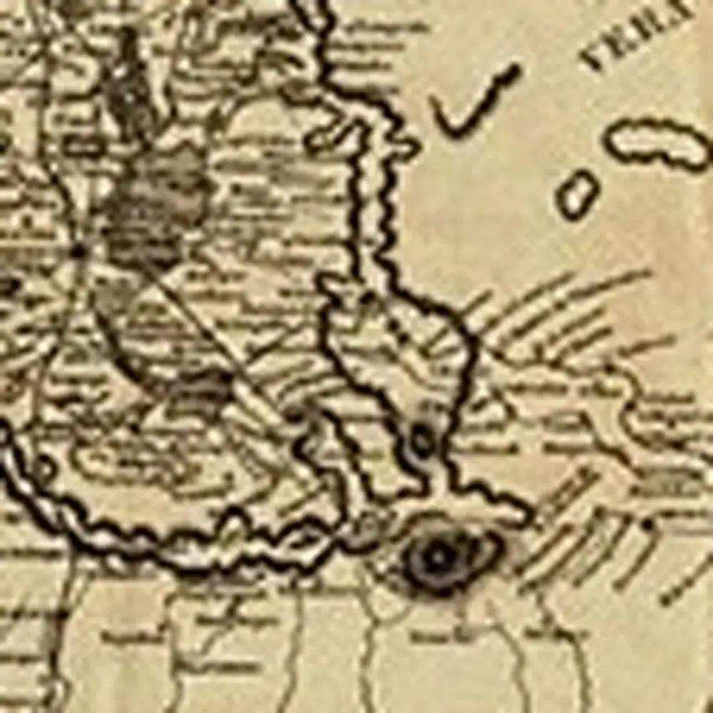 Vintage 1862 Civil War Map Unframed Print Wall Art - Homeroots - Flyclothing LLC