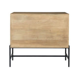 Rustic Honey Brown Two Door Shadowbox Cabinet - Homeroots - Flyclothing LLC