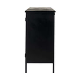 Slender Sleek Black Two Door Glass Cabinet - Homeroots - Flyclothing LLC
