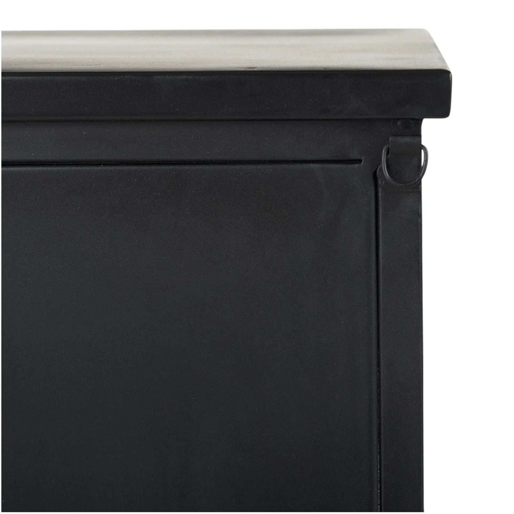 Slender Sleek Black Two Door Glass Cabinet - Homeroots - Flyclothing LLC