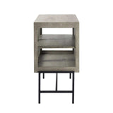 Rustic Dark Gray Two Door Shadowbox Cabinet - Homeroots - Flyclothing LLC