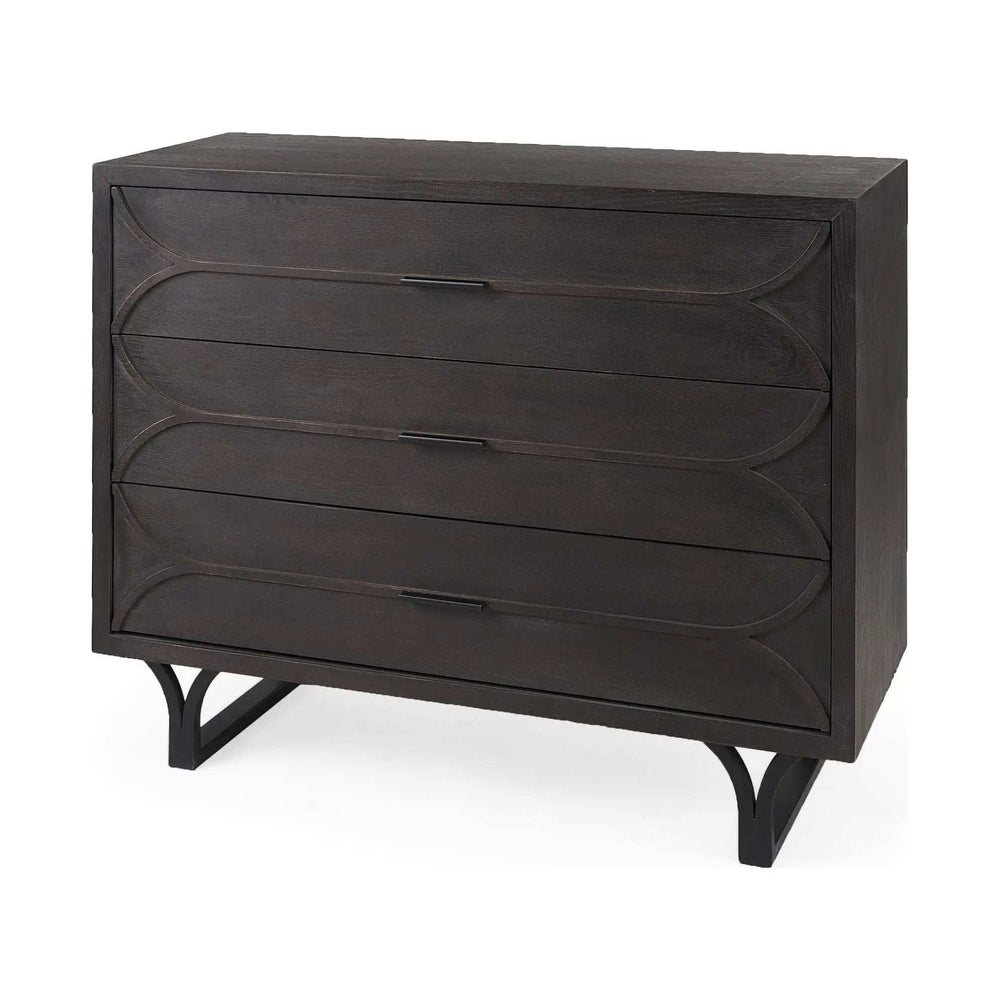 Contemporary Dark Oval Accent Cabinet - Homeroots - Flyclothing LLC