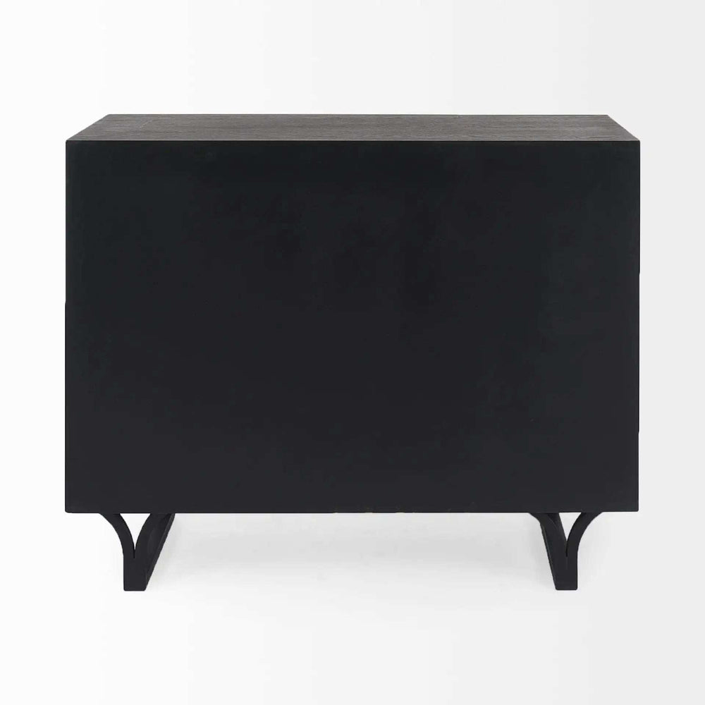 Contemporary Dark Oval Accent Cabinet - Homeroots - Flyclothing LLC