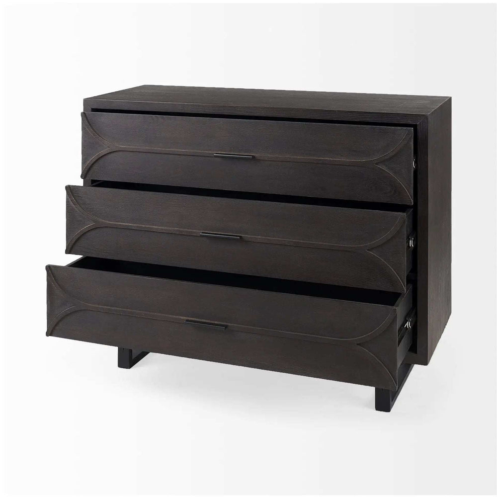 Contemporary Dark Oval Accent Cabinet - Homeroots - Flyclothing LLC