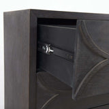 Contemporary Dark Oval Accent Cabinet - Homeroots - Flyclothing LLC
