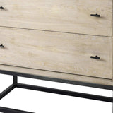 Rustic Modern Light Wash Two Drawer Chest - Homeroots - Flyclothing LLC