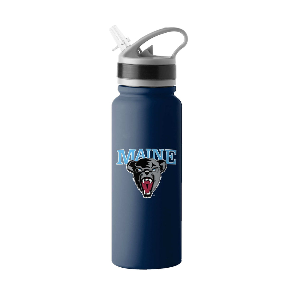 Maine 25oz Logo Stainless Single Wall Flip Top Bottle - Logo Brands - Flyclothing LLC