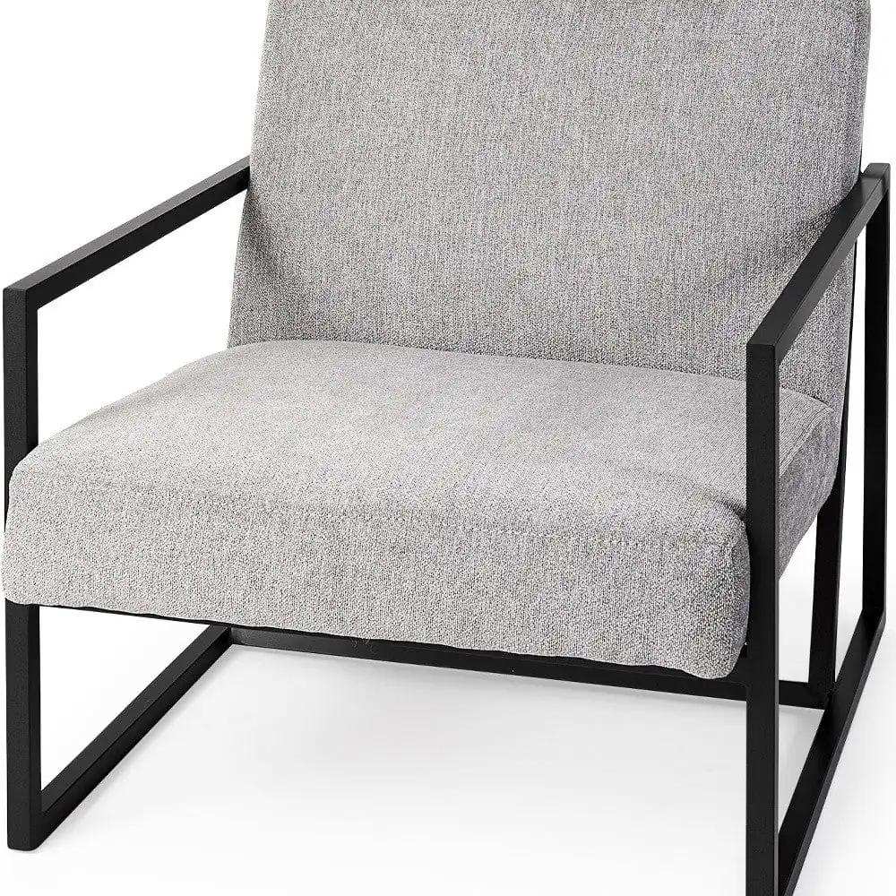 Geo Modern Gray And Black Accent Or Side Chair - Homeroots - Flyclothing LLC
