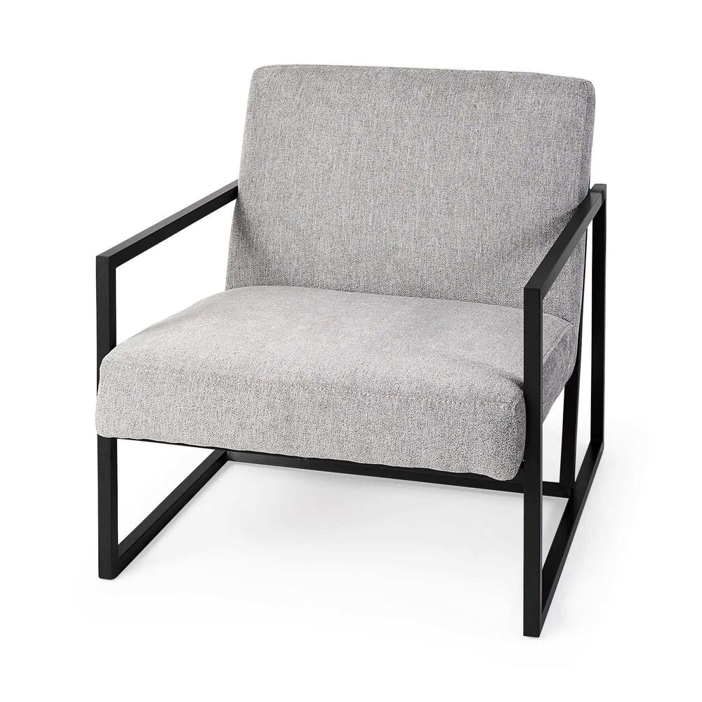 Geo Modern Gray And Black Accent Or Side Chair - Homeroots - Flyclothing LLC