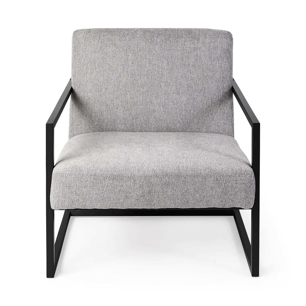 Geo Modern Gray And Black Accent Or Side Chair - Homeroots - Flyclothing LLC