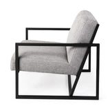 Geo Modern Gray And Black Accent Or Side Chair - Homeroots - Flyclothing LLC