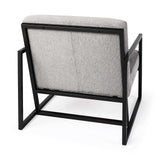 Geo Modern Gray And Black Accent Or Side Chair - Homeroots - Flyclothing LLC