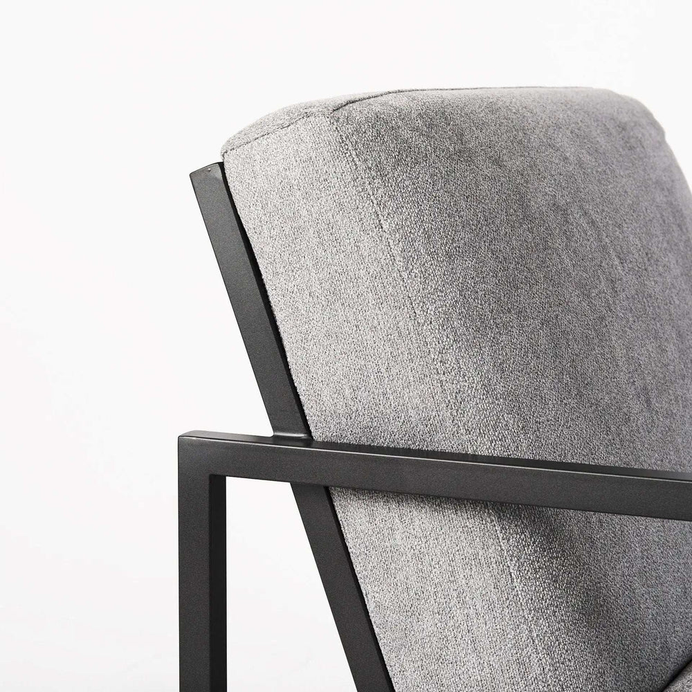 Geo Modern Gray And Black Accent Or Side Chair - Homeroots - Flyclothing LLC