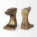 Distressed Brushed Gold Anvil Bookends - Homeroots - Flyclothing LLC