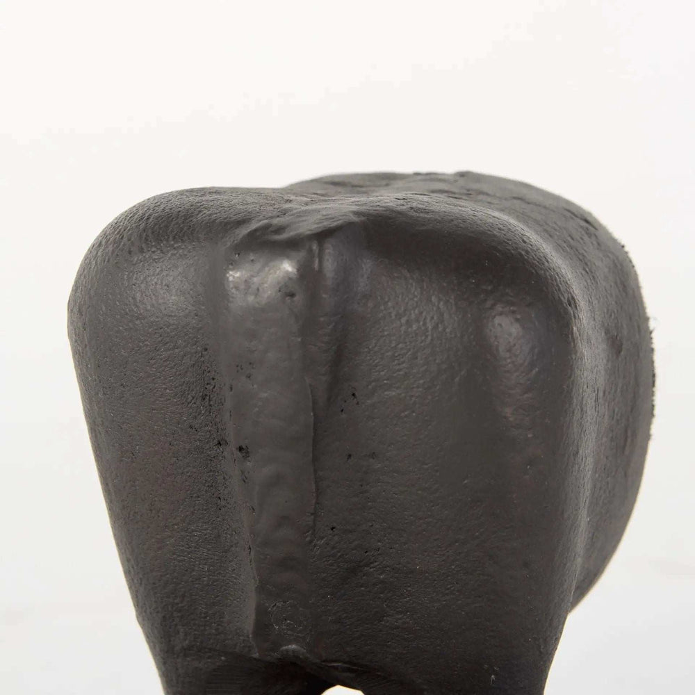 Black Cast Aluminum Bull Bookends - Homeroots - Flyclothing LLC