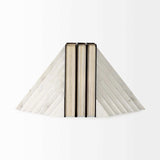 3D Modern Stepped Triangle Marble Bookends - Homeroots - Flyclothing LLC