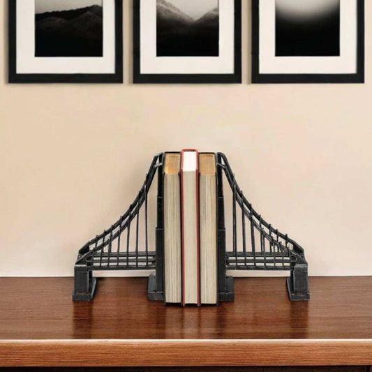 Vintage Look Suspension Bridge Bookends - Homeroots - Flyclothing LLC