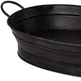 Vintage Black Metal Storage Basket - Homeroots - Flyclothing LLC