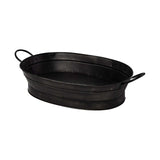 Vintage Black Metal Storage Basket - Homeroots - Flyclothing LLC