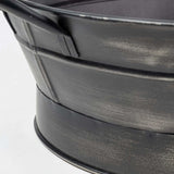 Vintage Black Metal Storage Basket - Homeroots - Flyclothing LLC