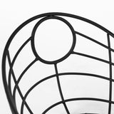 22" Black Metal Oval Storage Basket - Homeroots - Flyclothing LLC