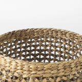 Set of Three 15" Brown Wicker Basket - Homeroots - Flyclothing LLC