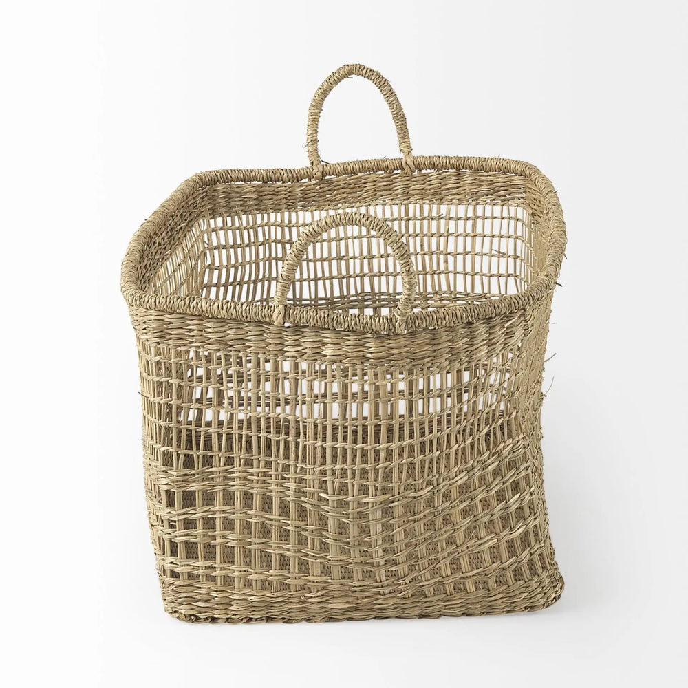 Set of Two 15" Natural Wicker Basket - Homeroots - Flyclothing LLC