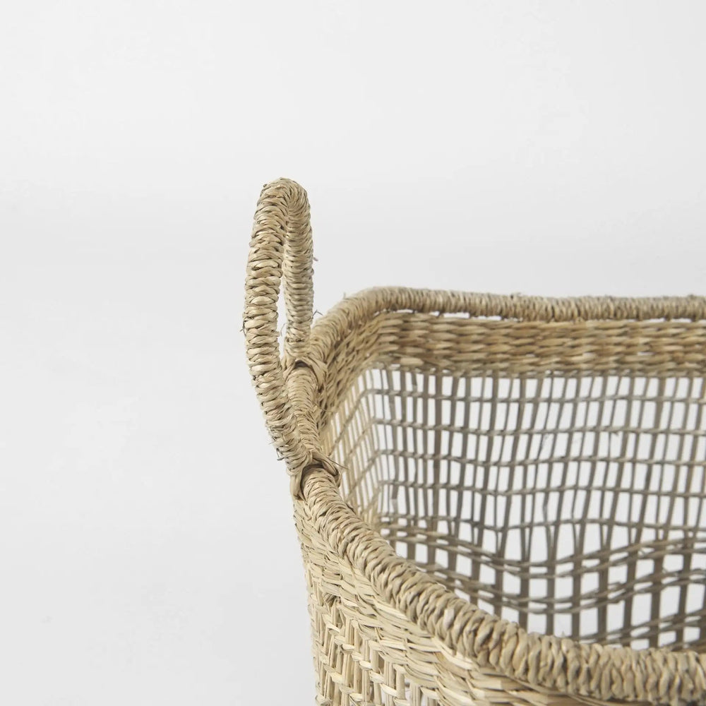 Set of Two 15" Natural Wicker Basket - Homeroots - Flyclothing LLC