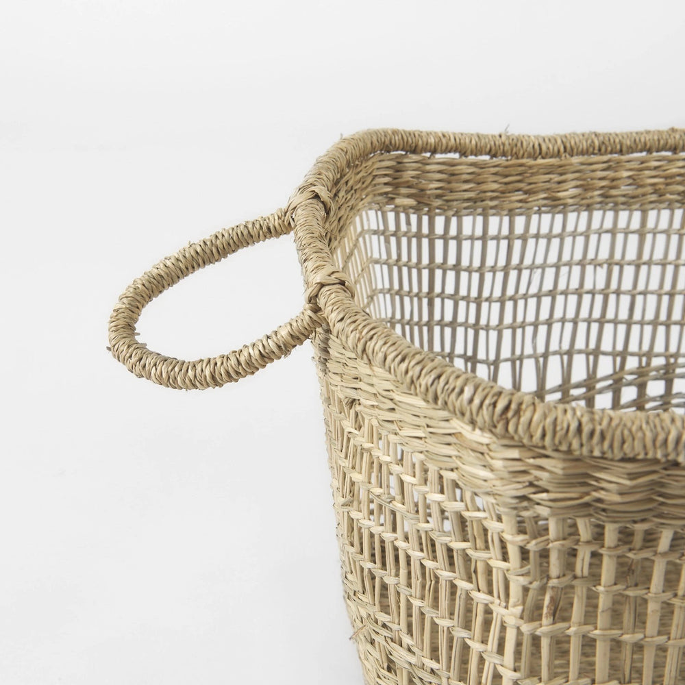Set of Two 15" Natural Wicker Basket - Homeroots - Flyclothing LLC