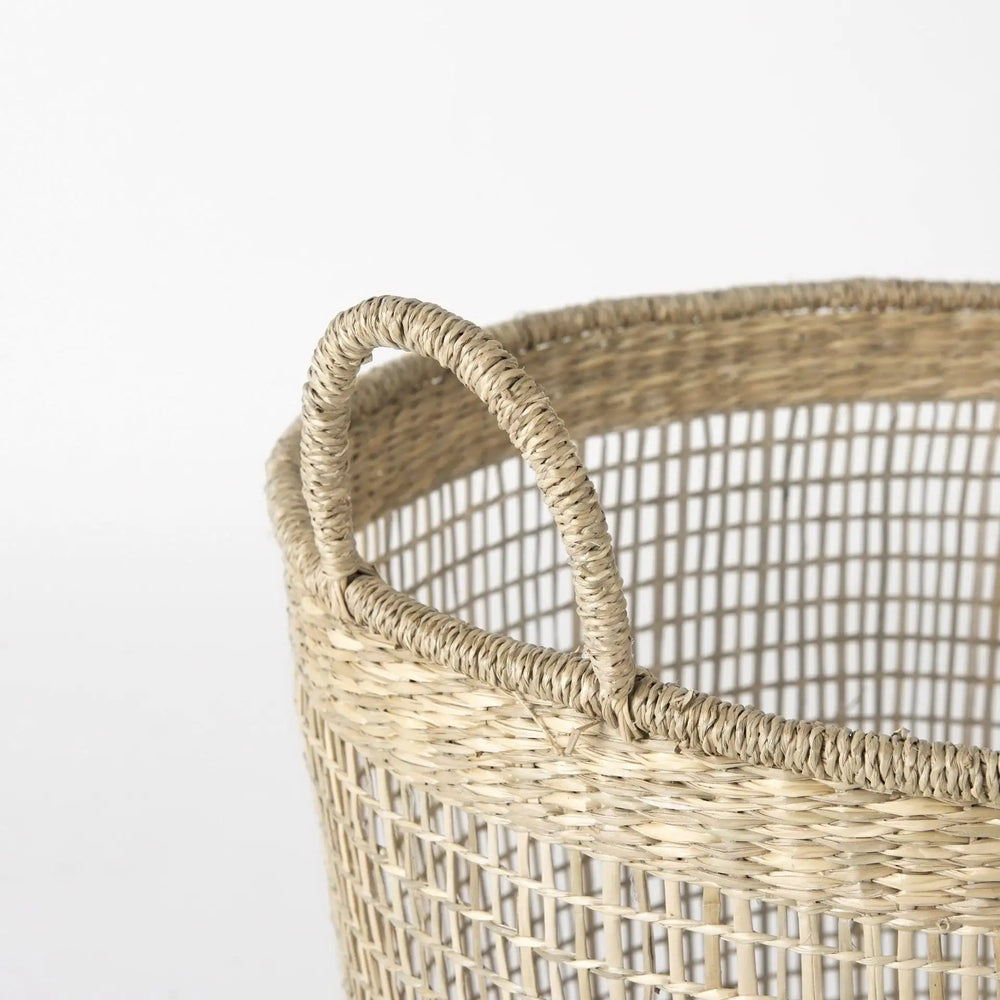Set of Three 20" Natural Wicker Basket - Homeroots - Flyclothing LLC
