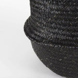 Set Of Three 10" Black Wicker Storage Baskets - Homeroots - Flyclothing LLC