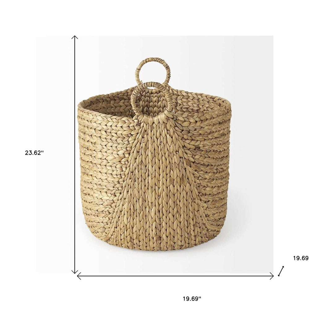 Set Of Three Braided Wicker Storage Baskets - Homeroots - Flyclothing LLC
