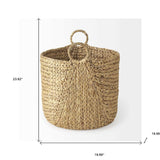 Set Of Three Braided Wicker Storage Baskets - Homeroots - Flyclothing LLC