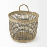 Set Of Three Light Brown Storage Baskets - Homeroots - Flyclothing LLC