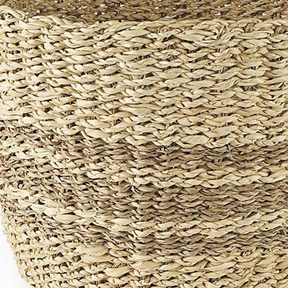 Set Of Two Detailed Wicker Storage Baskets - Homeroots - Flyclothing LLC