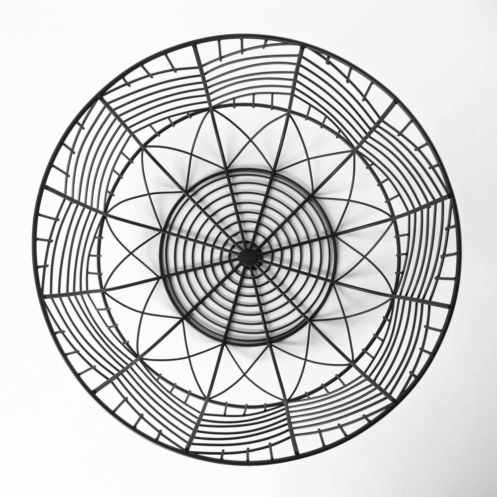 Set Of Two Black Metal Wire Chevron Bowls - Homeroots - Flyclothing LLC