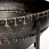 Set Of Two Metal Bowls With Stands - Homeroots - Flyclothing LLC