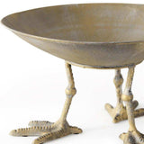 Antiqued Gold Webbed Feet Centerpiece Bowl - Homeroots - Flyclothing LLC