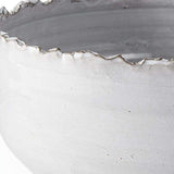 Artisan Gray White Ceramic Centerpiece Bowl - Homeroots - Flyclothing LLC