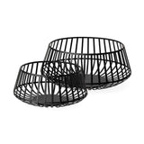 Set Of Two Black Metal Wire Decorative Bowls - Homeroots - Flyclothing LLC
